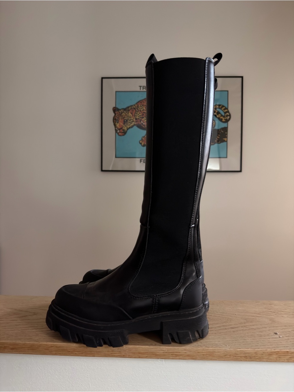 Ganni Black High Boots